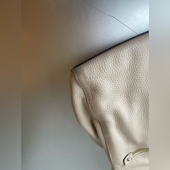 Kate Spade Cobble Hill Tote Bag Beige Cream Carry All Top Handle Pebble Leather - Picture 10 of 12